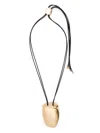 Max Mara Adjustable Cord Pendant Necklace