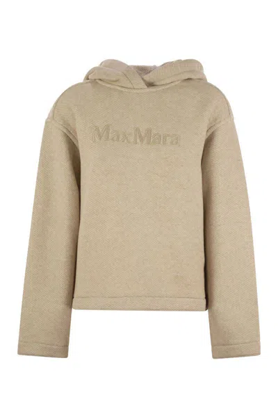 MAX MARA MAX MARA GARY - JERSEY SWEATSHIRT WITH EMBROIDERY