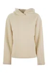 Max Mara Ivory Cotton Blend Gary Sweatshirt In Beige