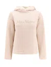 Max Mara Gary Cotton Sweatshirt With Lettering Logo On The Front In Beige