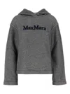 Max Mara Melange Midnight Blue Cotton Blend Gary Sweatshirt In Gray