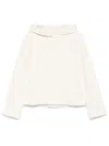 Max Mara Hooded Design Long Sleeves Machine Wash In White