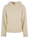 Max Mara Ivory Cotton Blend Gary Sweatshirt In Cream