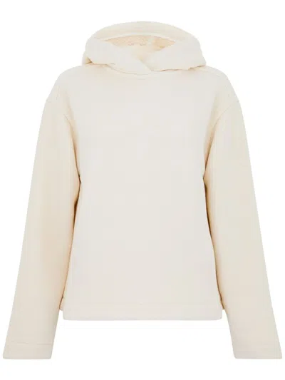 Max Mara Gary White Cotton Sweatshirt