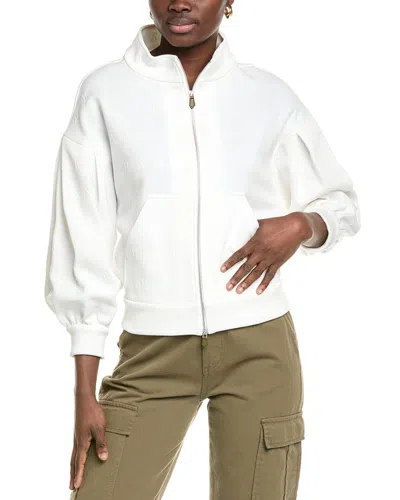 Max Mara Gastone Jersey Jacket In White