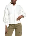 Max Mara Maxmara Gastone Cropped Cotton Blouse Sand In White