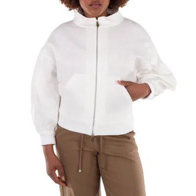 Max Mara Gastone Logo-jacquard Jacket In White