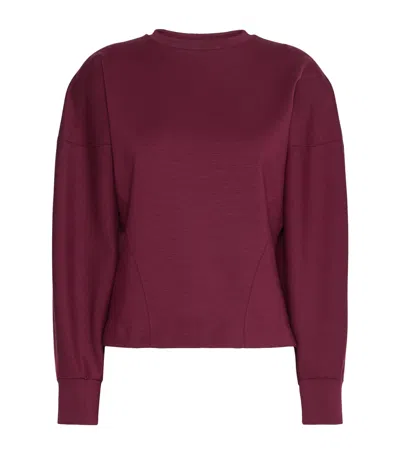 Max Mara Gathered Sweatshirt In Purple