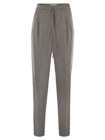 Max Mara Gatti Cashmere Drawstring Trousers In Multi