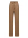 Max Mara Gatti Elasticated-waist Trousers In Brown