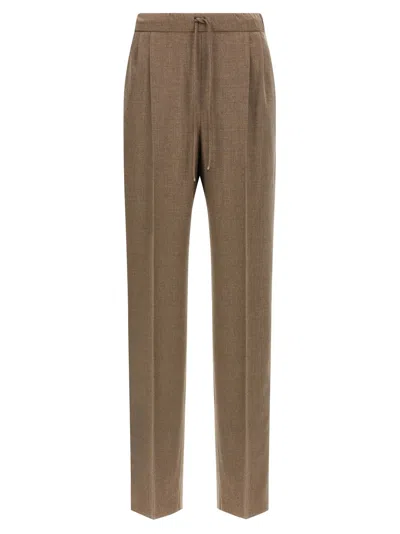 Max Mara Gatti Trousers In Beige