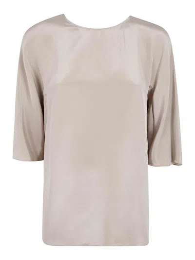 Max Mara Gattini Tunic Shirt In Nude & Neutrals