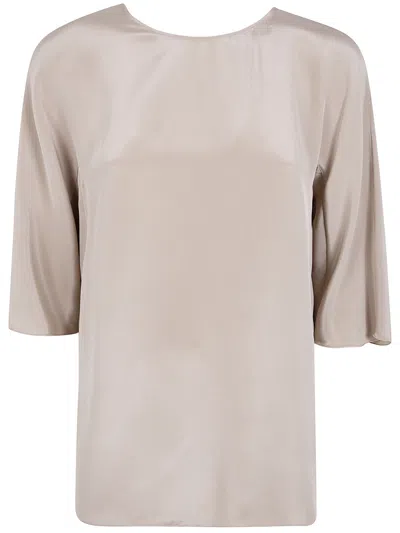 Max Mara Gattini Tunic Shirt In Neutral