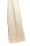 Max Mara Baby Alpaca And Silk Stole In Albino