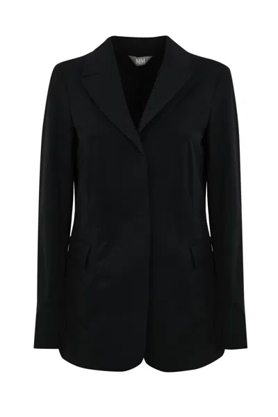 Max Mara Gelada Jersey Jacket In Blu