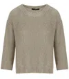 Max Mara Weekend Gelada Sand Pullover In Gray
