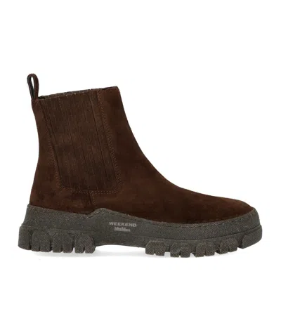 Max Mara Genepi Dark Brown Chelsea Boot