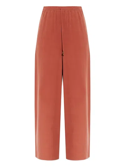 Max Mara Genero Drawstring Trousers In Brown