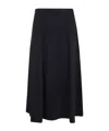 Max Mara Zip-fastening Midi Skirt In Black