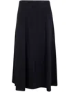 Max Mara "geneve" Round Midi Skirt In Blue