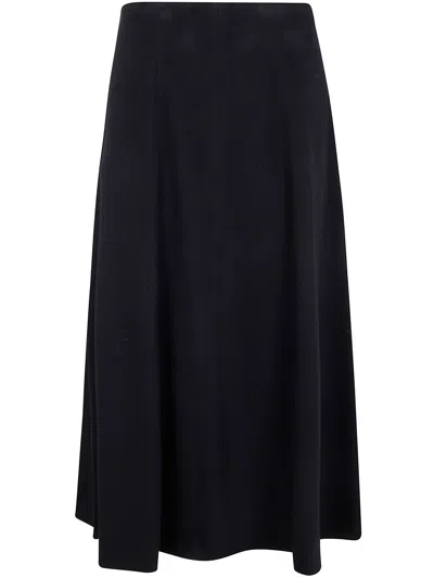 Max Mara "geneve" Round Midi Skirt In Blue