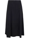 Max Mara Zipper Skirt In Black