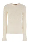 Max Mara Studio Gennaio - Tight-fitting Cloqué Lace Jersey In Gray