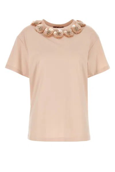 MAX MARA T-SHIRT GENNAIO IN JERSEY ROSA PASTELLO DONNA