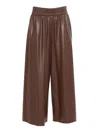 Max Mara Gennaro Brown Jersey Trouser In Brown