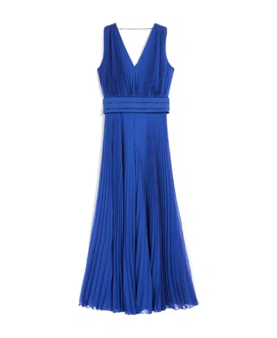MAX MARA GENNARO TUXEDO PLEATED JUMPSUIT