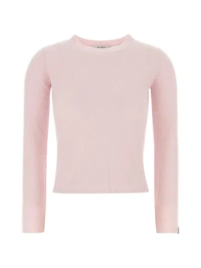 Max Mara Geometri- Pattern Knitwear In Pink
