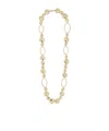 Max Mara Geometric-element Necklace In Golden