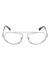 Max Mara Geometric-frame Glasses In Gray