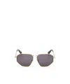 Max Mara Geometric-frame Sunglasses In Gray