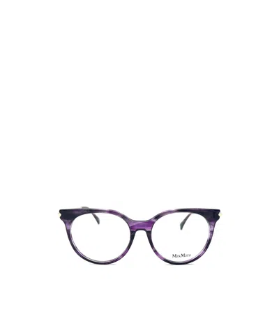 Max Mara Geometric Frame Sunglasses In White