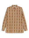Max Mara Gallura Blouse In Brown
