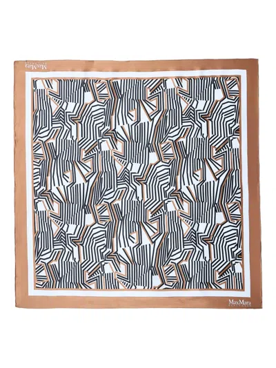 Max Mara Geometric-print Scarf In Multi