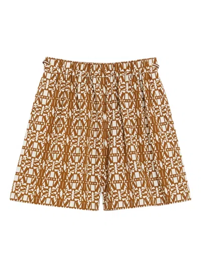 MAX MARA GEOMETRIC-PRINT SHORTS