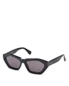 Max Mara Geometric Sunglasses, 54mm In Black