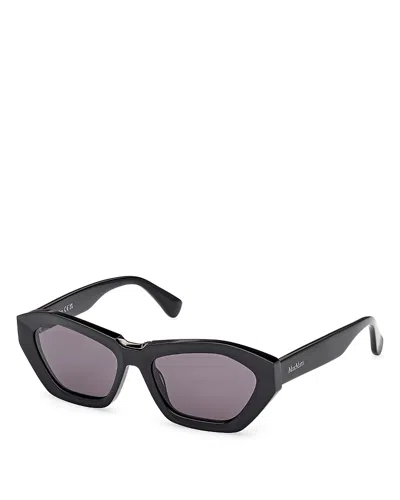 Max Mara Geometric Sunglasses, 54mm In Black