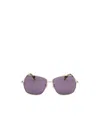 Max Mara Geometric Sunglasses In Purple