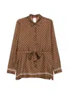 Max Mara Geometric-print Blouse In Multi