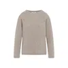 Max Mara Cashmere And Wool Sweater In Gray