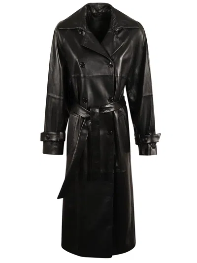 Max Mara Georgia Coat In Black