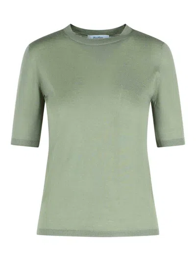 MAX MARA GERICO GREEN VIRGIN WOOL SWEATER