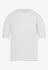 Max Mara Gerico Ss Knit T-shirt In White