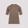 Max Mara Gerico Ss Knit T-shirt In Brown