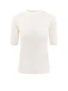 Max Mara Gerico Virgin Wool T-shirt In Neutral