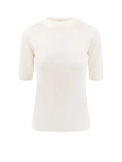 Max Mara Gerico Virgin Wool T-shirt In Neutral