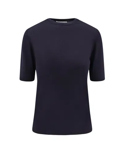 Max Mara Gerico Virgin Wool T-shirt In Black